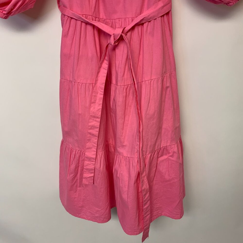 Coquette Romantic Cottagecore Boho Feminine Romantic Puff Sleeves Mini SZ S - Picture 3 of 10